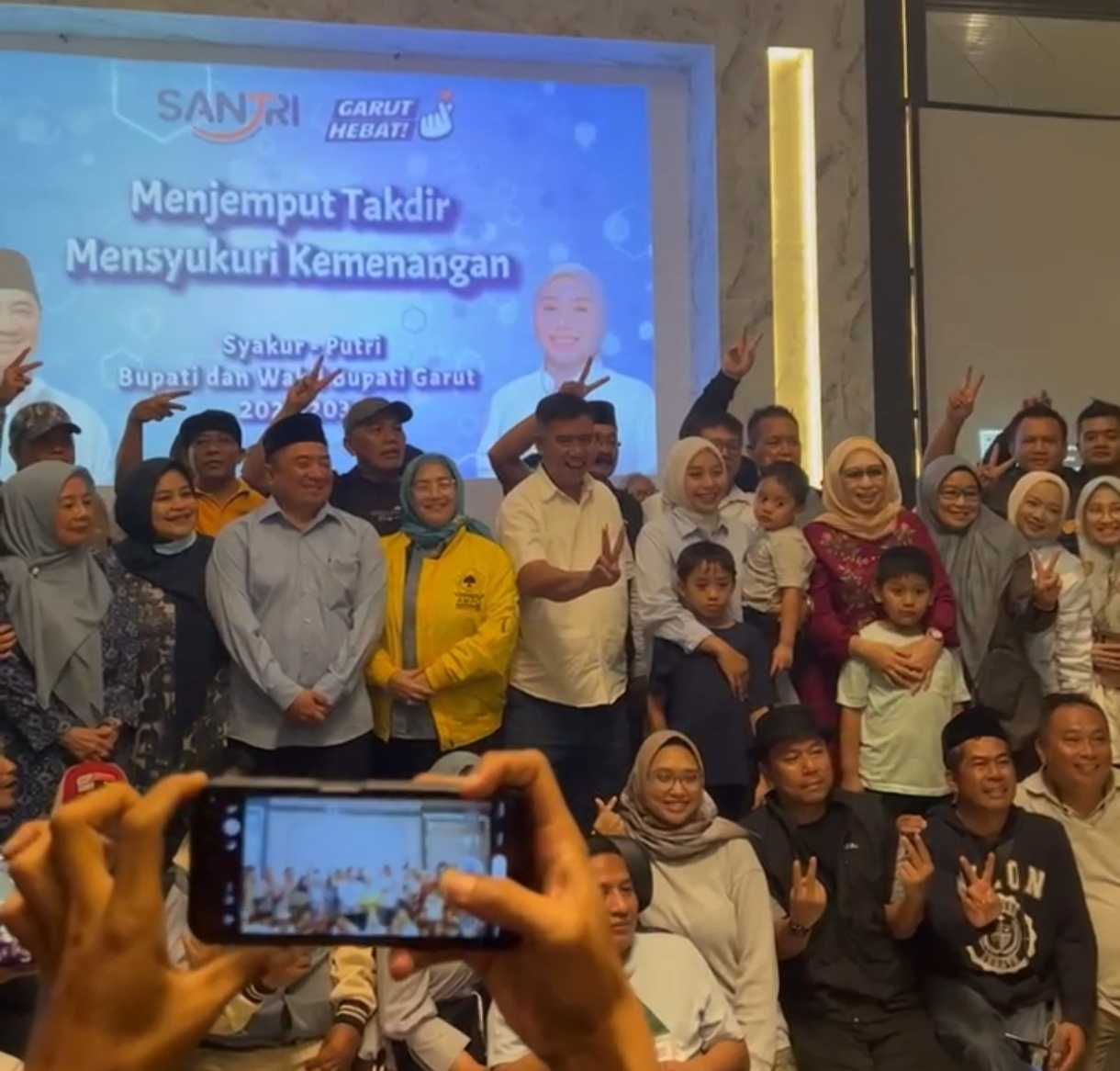 Hasil Quick Count Pilkada Garut Terbaru : Syakur - Putri Tetap Unggul 65,32 Persen