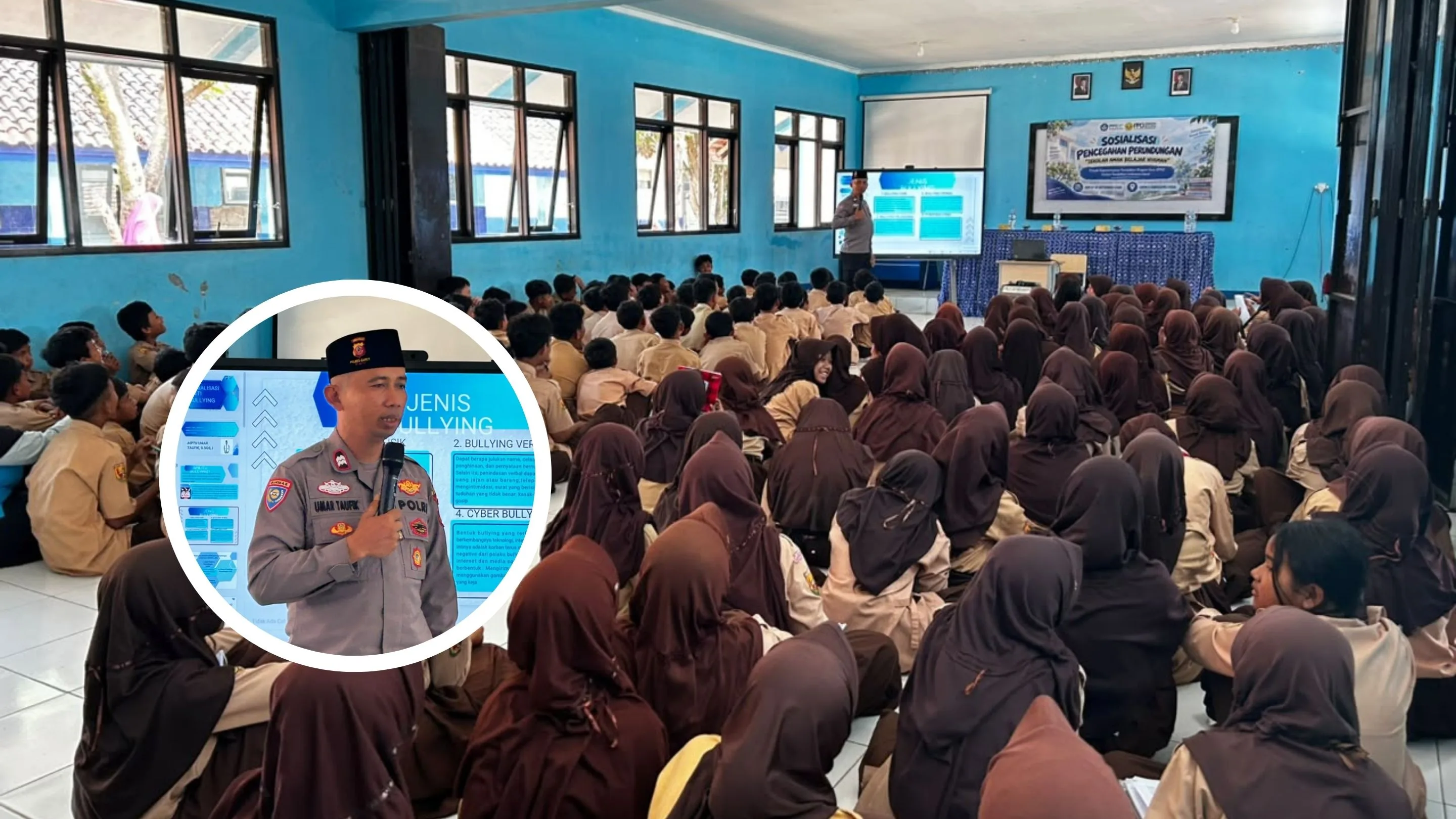 Cegah Perundungan, Ratusan Siswa SMPN 5 Tarogong Kidul Dibekali Edukasi
