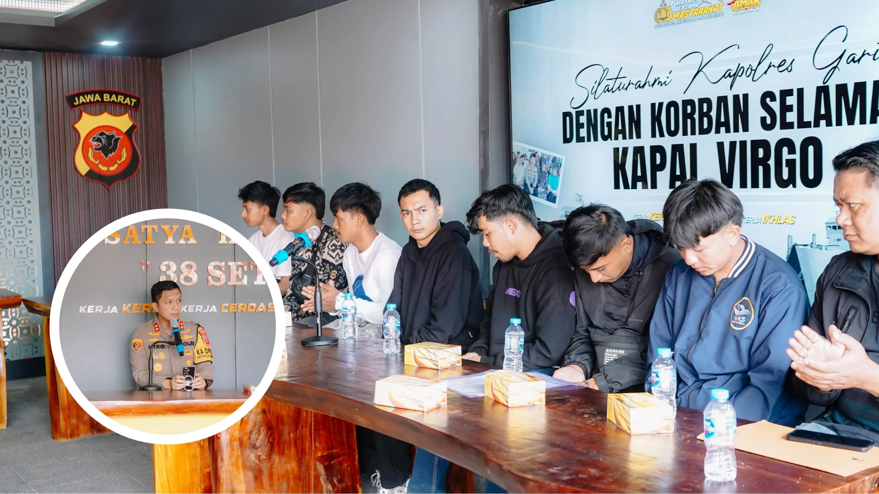 Kapolres Garut Tawarkan Pekerjaan bagi Korban Selamat Kapal Virgo