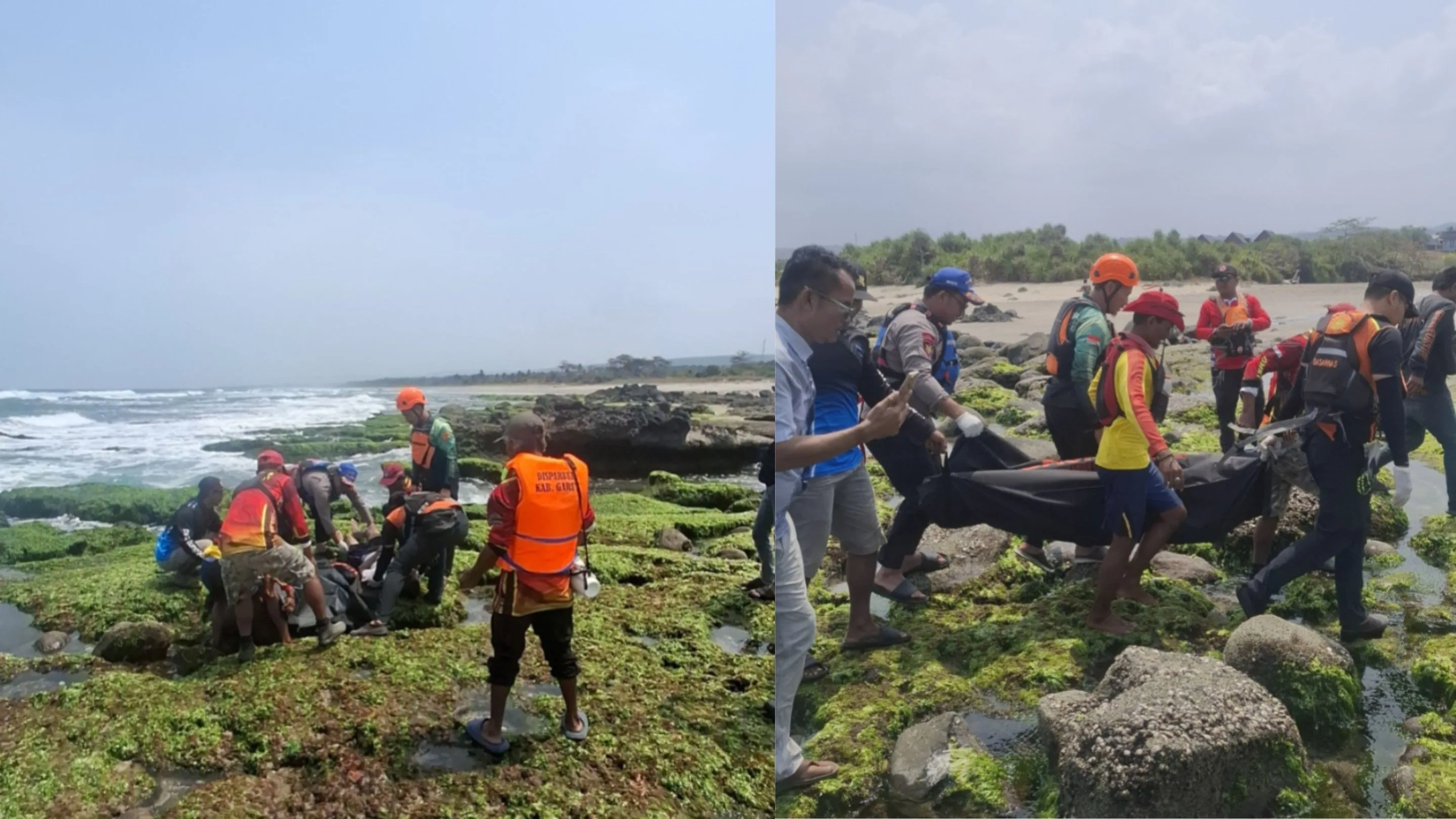 Satu Korban Tenggelam Ditemukan di Muara Kancil Garut, Dua orang Masih Dicari