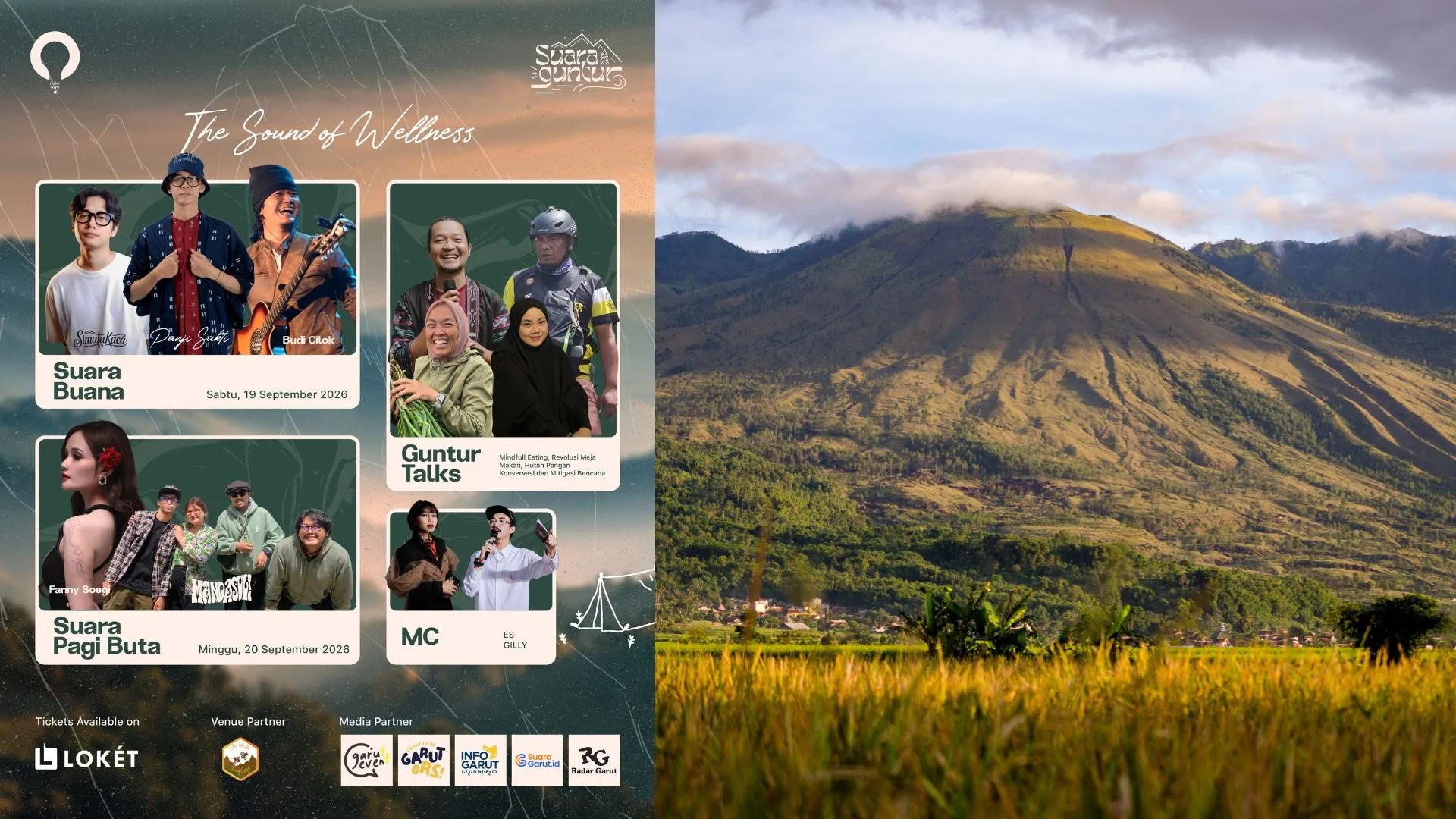 Rekomendasi Wisata di Garut Paling Beda, Camping di Kaki Gunung Guntur Sambil Konser Bareng Panji Sakti & Fanny Soegi