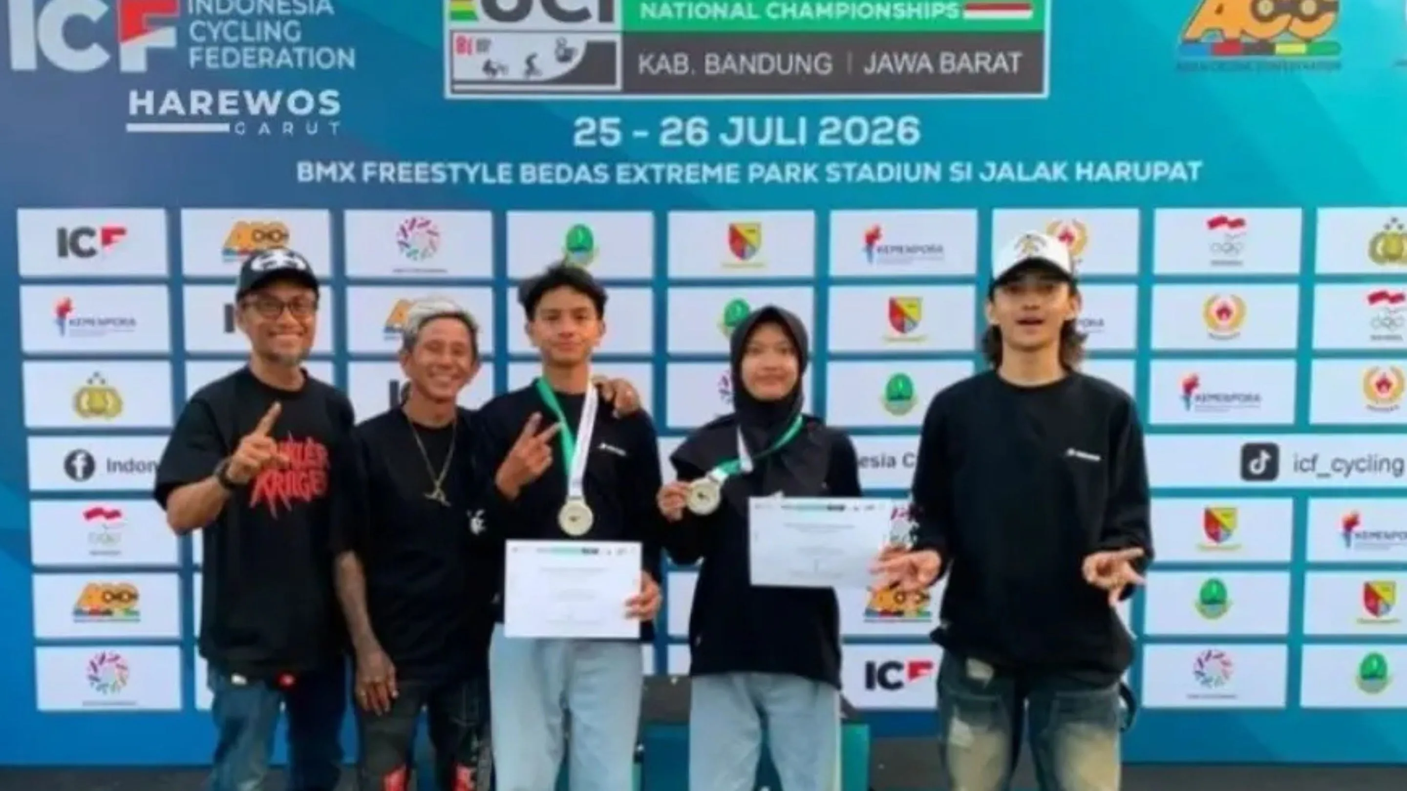 Atlet BMX Garut Sukses Juara Nasional di Tengah Minimnya Fasilitas