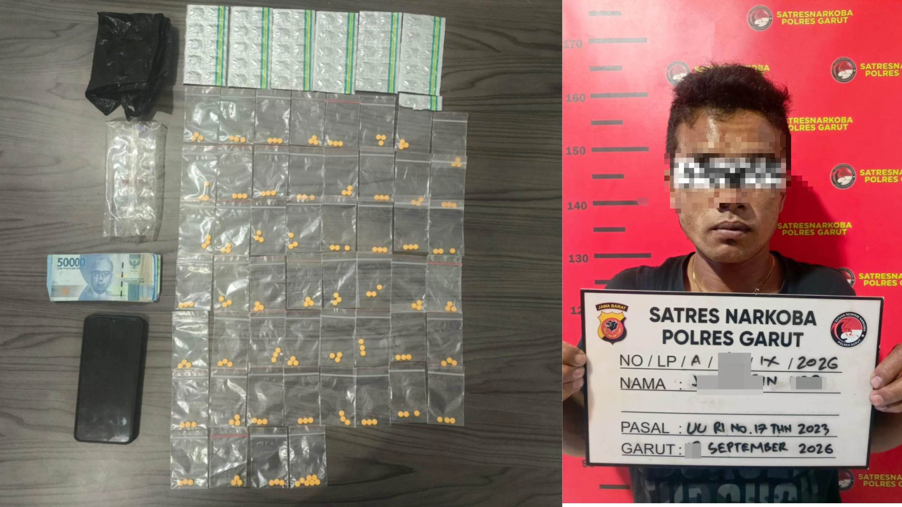 Modus COD Obat Keras Terungkap, 222 Tablet Disita di Malangbong Garut