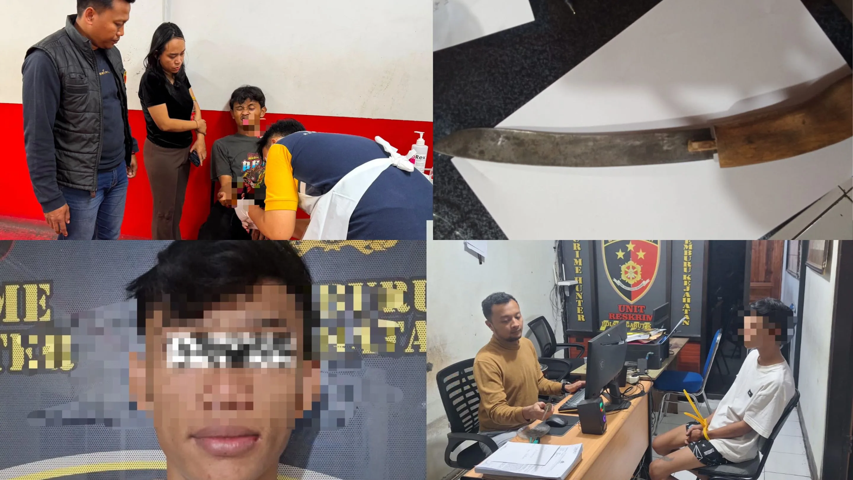 Bawa Golok Bergagang Kayu, Pelaku Aniaya Juru Parkir di Jalan Ahmad Yani Garut