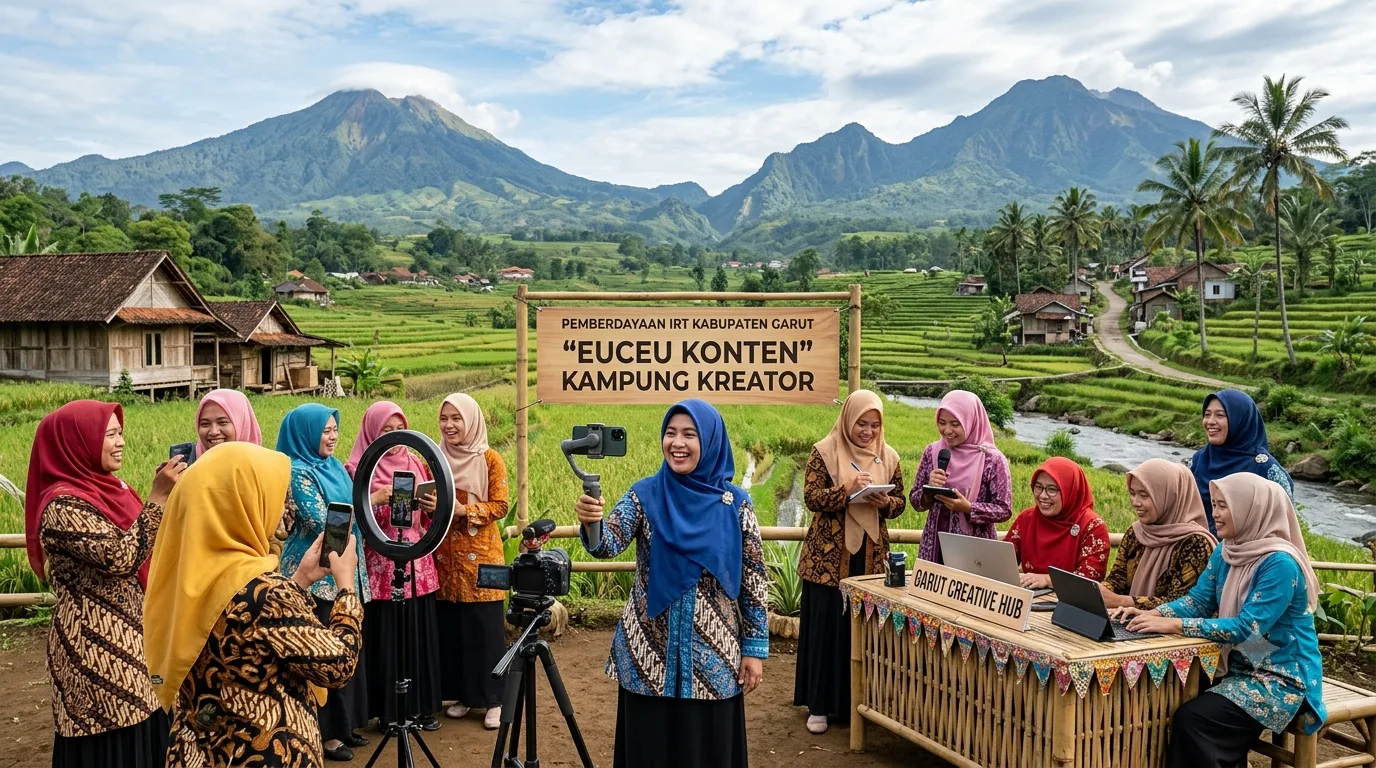 Pemberdayaan IRT di Kabupaten Garut Menjadi Konten Kreator Kampung: Euceu Konten