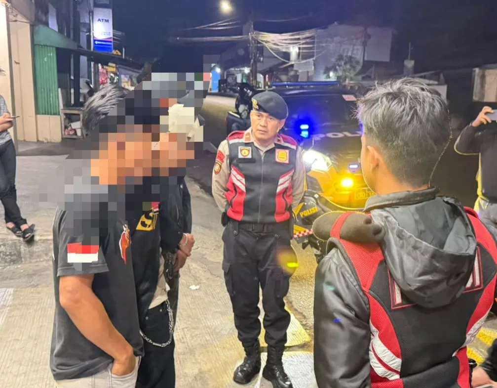 Diduga Mabuk Miras, 3 Pemuda Ugal-ugalan ditegur Polisi di Jalan Ciledug Garut