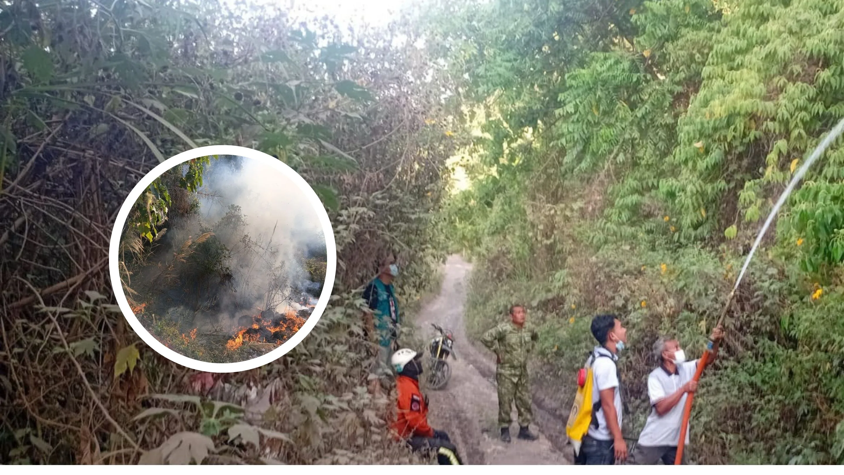 Enam Titik Lahan di Rancabango Garut Terbakar, Tim Gabungan Utamakan Pemukiman