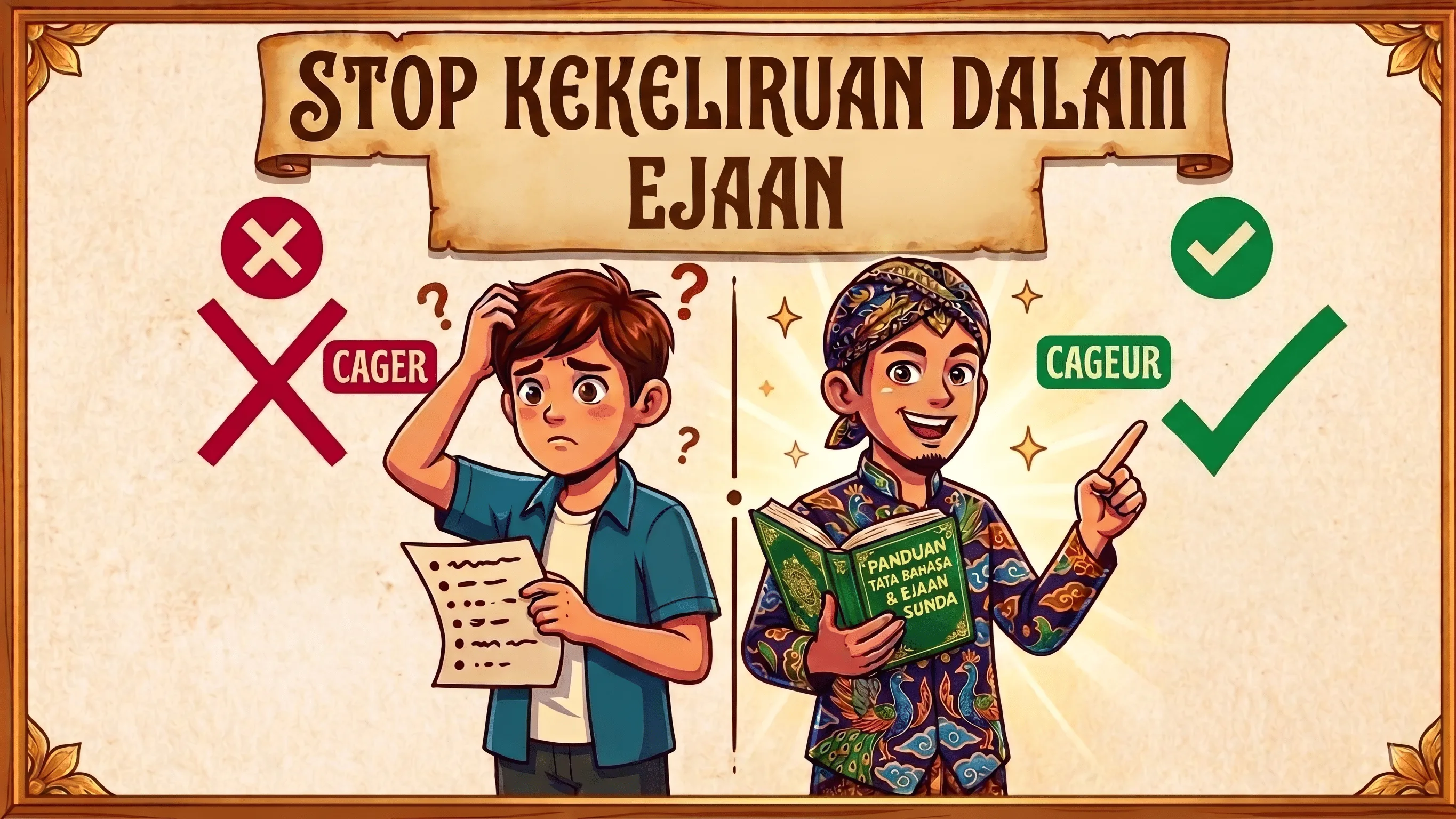 Kata Kata Bahasa Sunda yang Sering Salah Tulis, Kamu Masih Keliru?