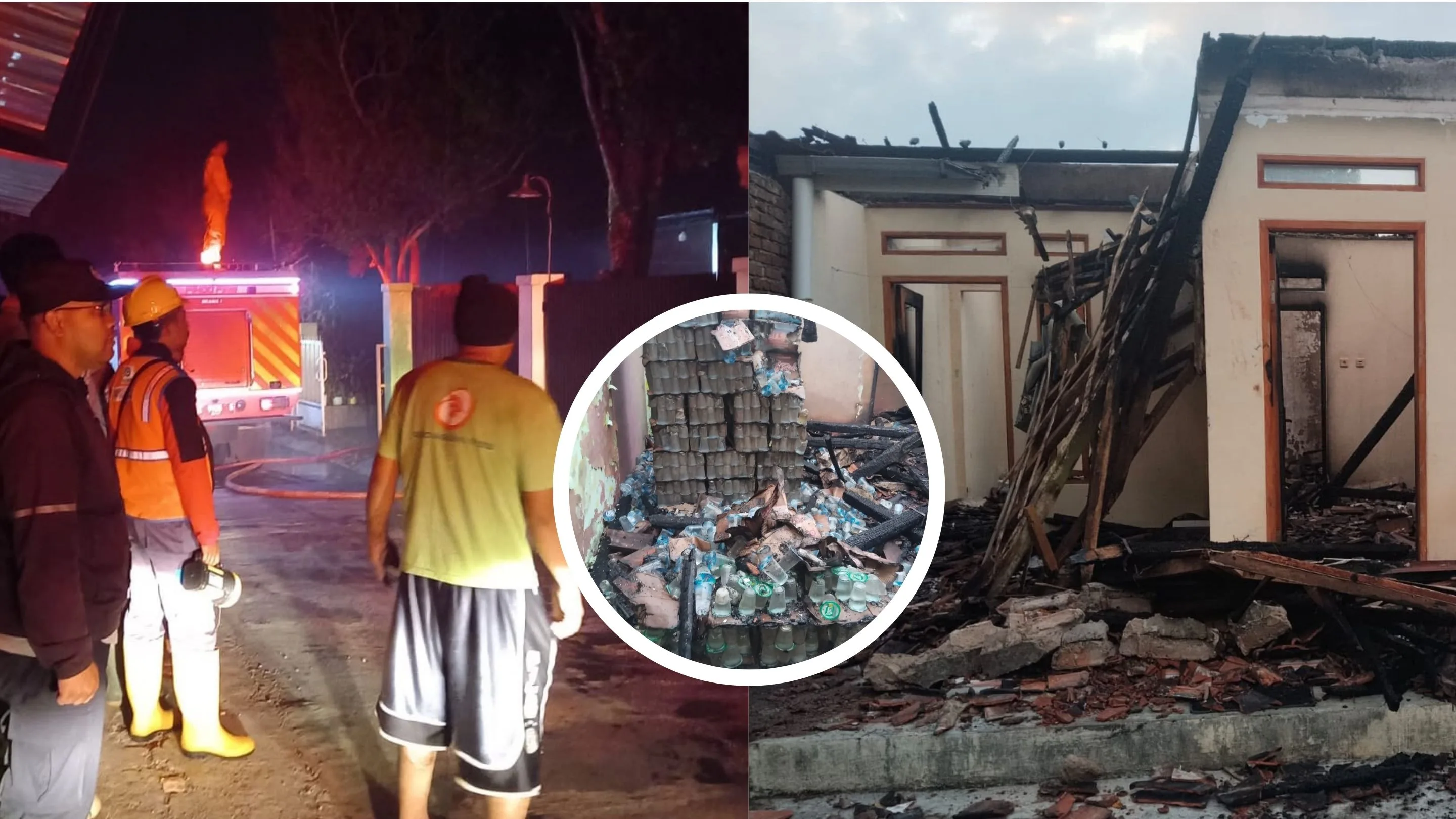 Bermula dari Percikan Api, Kebakaran Hebat Landa Tiga Bangunan di Cilawu Garut