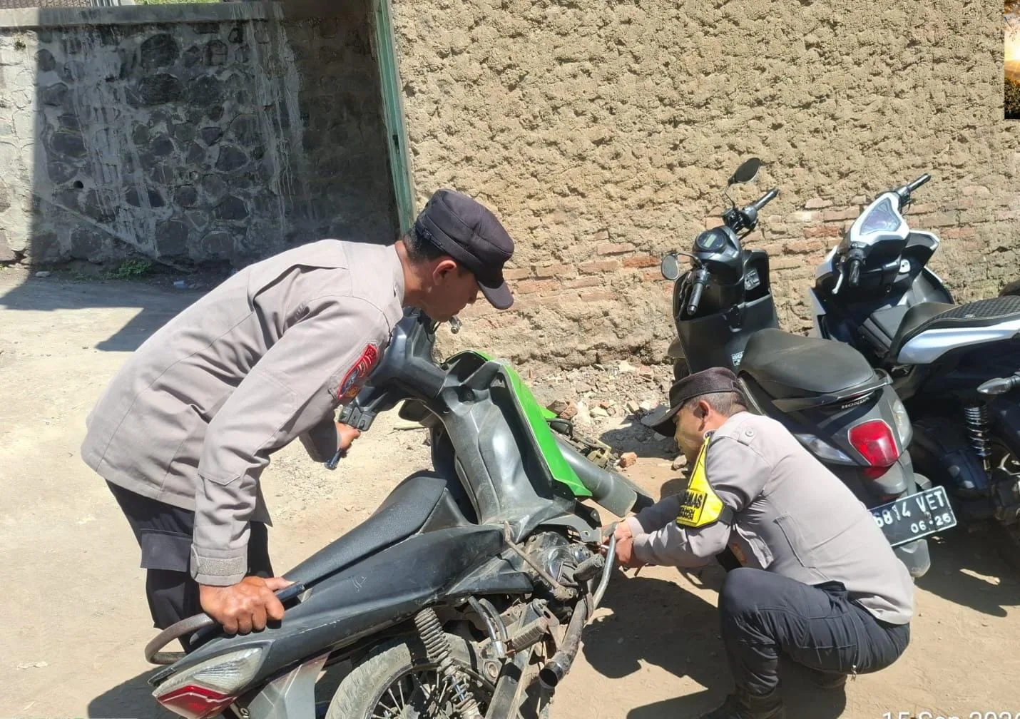 Ops Penertiban Knalpot Brong oleh Polsek Pasirwangi Jari 13 Pelangar