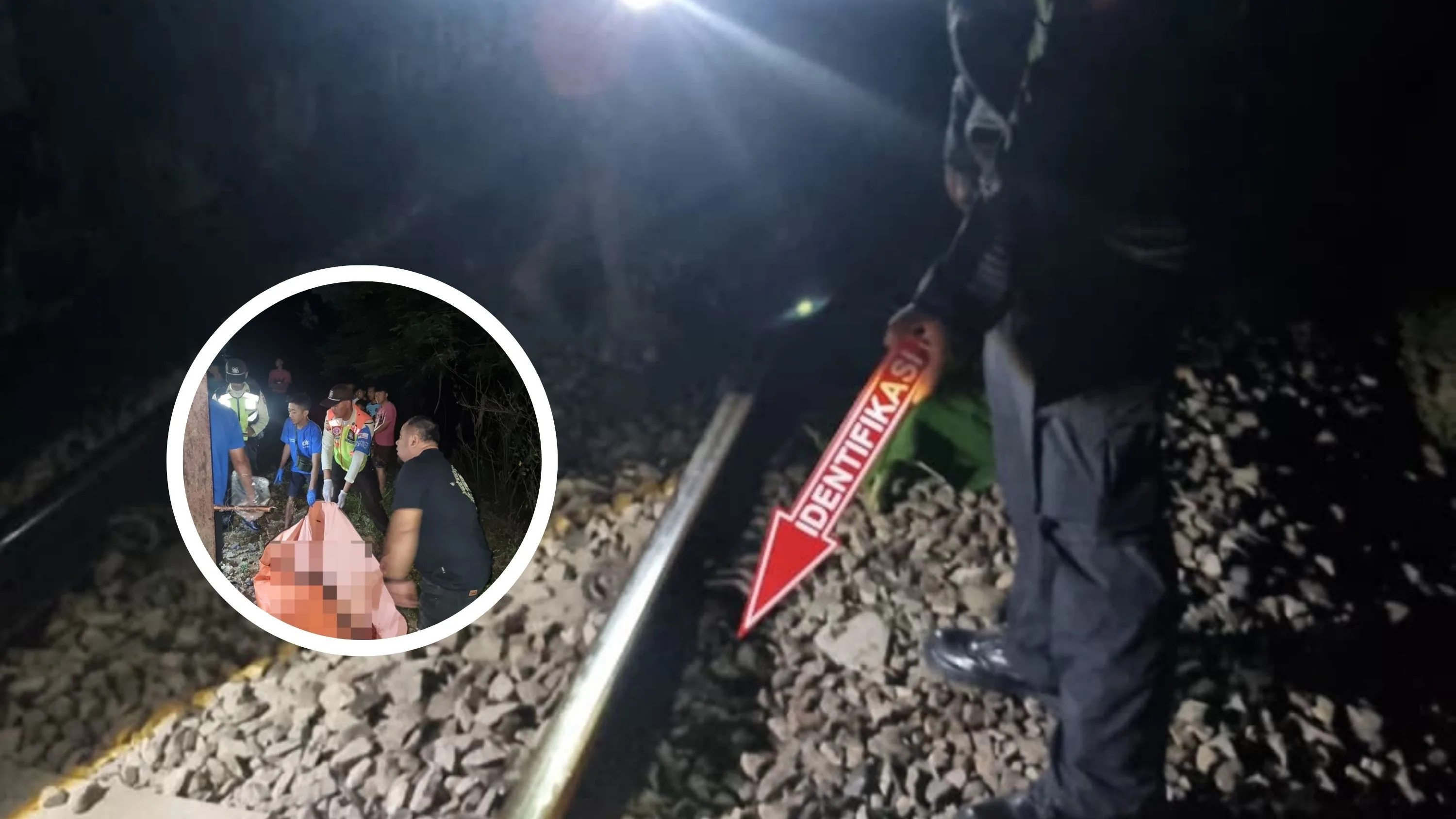 Diduga Fokus pada Ponsel, Pejalan Kaki Tewas Tertemper Kereta Api di Kadungora Garut